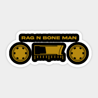 60s cassette with text Bone Man Sticker